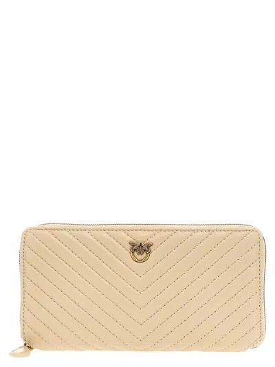 Pinko Ryder Wallets And Card Holders In Beige