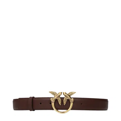 Pinko Women's Belt Brown Leather