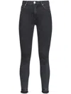Pinko Skinny Jeans With Black Denim In Black