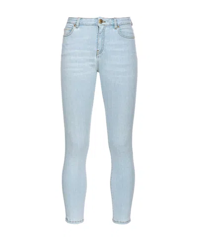 Pinko Sabrina Mid-rise Skinny Jeans In Blue