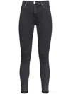 Pinko Skinny Jeans With Black Denim In Black