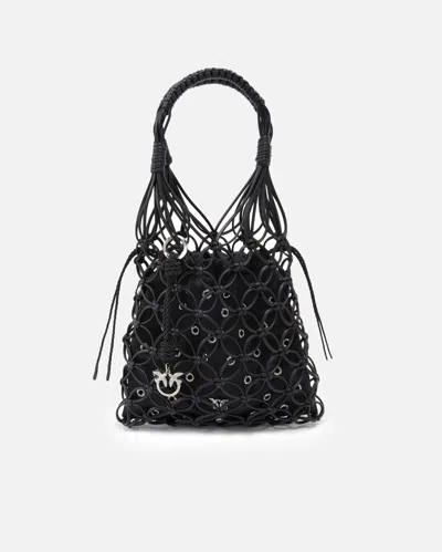 Pinko Sac À Main De Soirée Façon Filet À Aillets