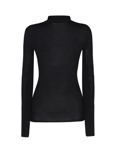 Pinko Sacred Turtleneck Sweater In Black