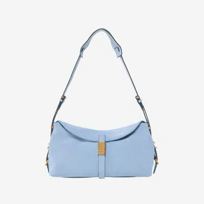 Pinko Saddle Bag Baguette Shoulder Bag In Blue