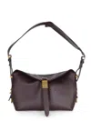 Pinko Saddle Baguette Small Shoulder Bag In Burgundy