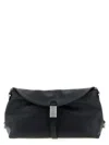 Pinko Medium Leather Saddle Bag Baguette Shoulder Bag In Black