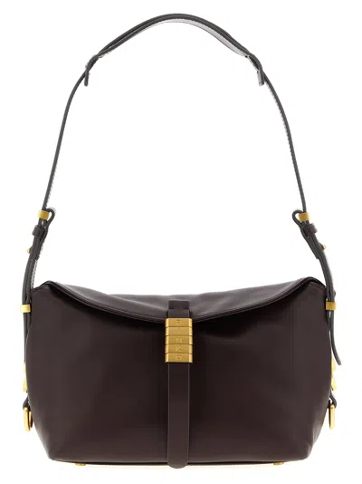 PINKO SADDLE BAGUETTE SHOULDER BAGS BORDEAUX