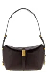 Pinko Saddle Baguette Small Shoulder Bag In Burgundy