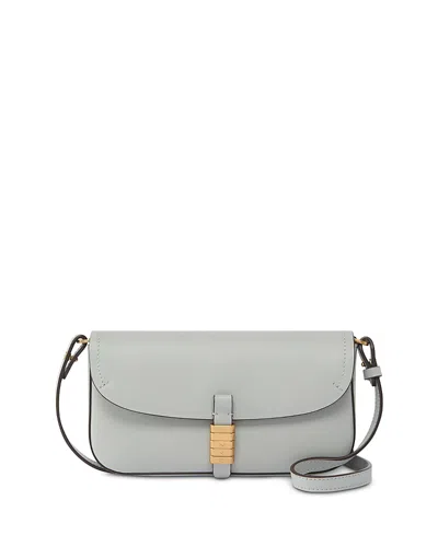 Pinko Saddle Flat Shoulder Bag In Gray