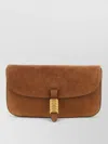 Pinko Saddle Medium Clutch Bag Adjustable Strap In Brown