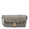 Pinko Saddle Shoulder Bag In Gray