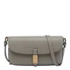 Pinko Saddle Shoulder Bag In Gray