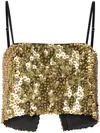 Pinko Sailer Top In Gold