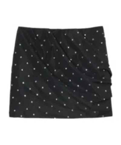 Pinko Saint Paul Draped Mini Skirt In Black