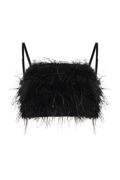 PINKO PINKO SALAGIOCHI FEATHER DETAIL TOP