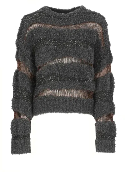 Pinko San Domino Sweater In Gray