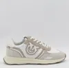 Pinko Sand And White Sneakers In Gray