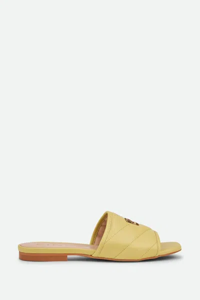 Pinko Sandalo Basso Giallo In Blu