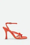 Shop Pinko Sandalo In Pelle Arancio In Arancione