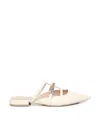 Pinko Pointed Toe Mules In White