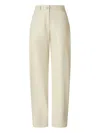 Pinko Trousers Belt Loops Side Back Pockets In Sand