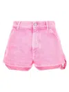 Pinko Workwear Shorts In Cotton Bull Fabric In Purple