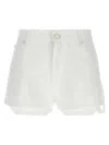 Pinko Short En Bull De Coton In White