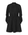 Pinko Robe Courte Avec Fermeture Zippée En Métal In Black