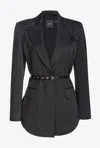 Pinko Goldeneye Single-breasted Blazer In Black