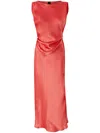 Pinko Satin Dress With Side Tie