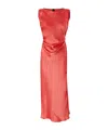 Pinko Satin Dress With Side Tie