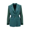 Pinko Blazer  Woman Color Green In Green