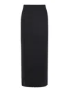 Pinko Rear-slit Maxi Skirt In Black