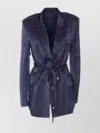 Pinko Blue Carillon Jacket With Buttons Closure In Blue