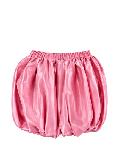 Pinko Kids' Satin-finish Balloon Skirt In Pink