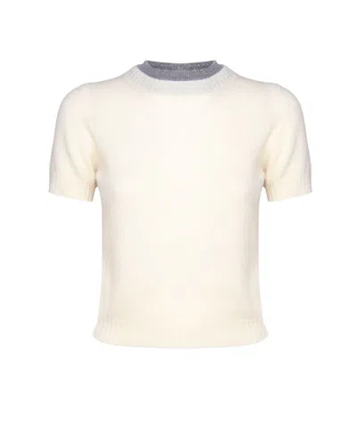 Pinko Savannah Crewneck Jumper In White