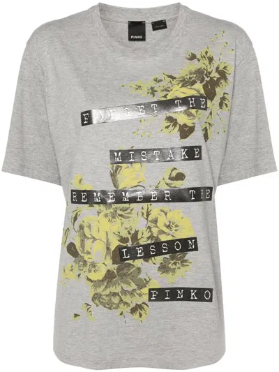 Pinko Scanner T-shirt In Grey