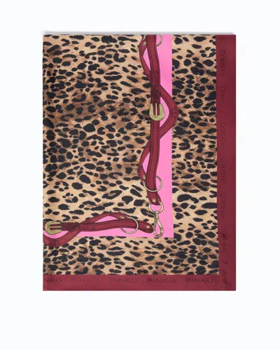 Pinko - Scarf With Spotted Print In Multicolor