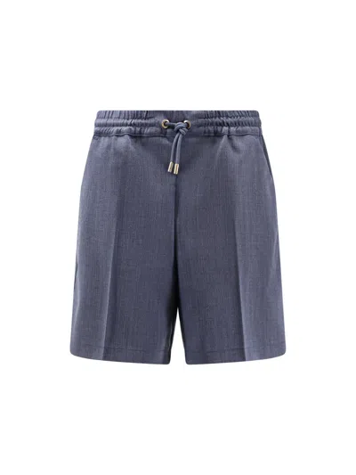 PINKO SCAROLA TEXTURED WOOL BERMUDA SHORTS