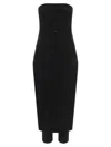 Pinko Belted Strapless Midi Jumpsuit In Black