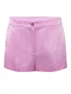 Pinko Linen-blend Shorts In Pink