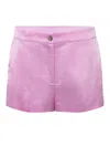 Pinko Linen-blend Shorts In Pink