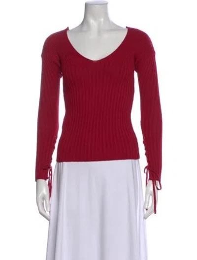 Pre-owned Pinko Scoop Neck Sweater W/ Tags In Pink