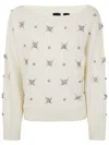 Pinko Scottish Fold Sweater In White