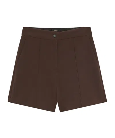 Pinko Sdraio High-waisted Shorts In Green