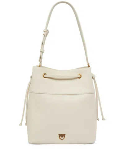 Pinko Secchiello Classic Tote Bag In Gray