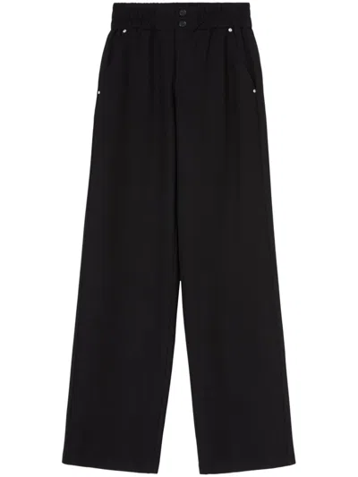 Pinko Semaforo Straigh-leg Trousers In Black