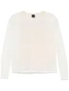 Pinko Lightweight Semi-sheer Sweater With V-back Detail