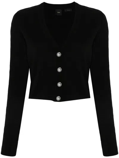 Pinko Sensoriale Cardigan In Nero Limousine