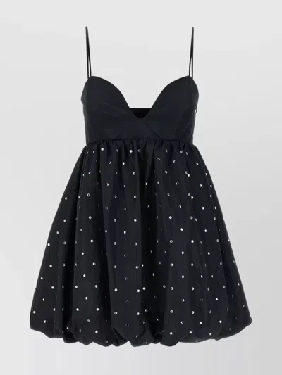 Pinko Belfort Crystal-embellished Minidress In Black
